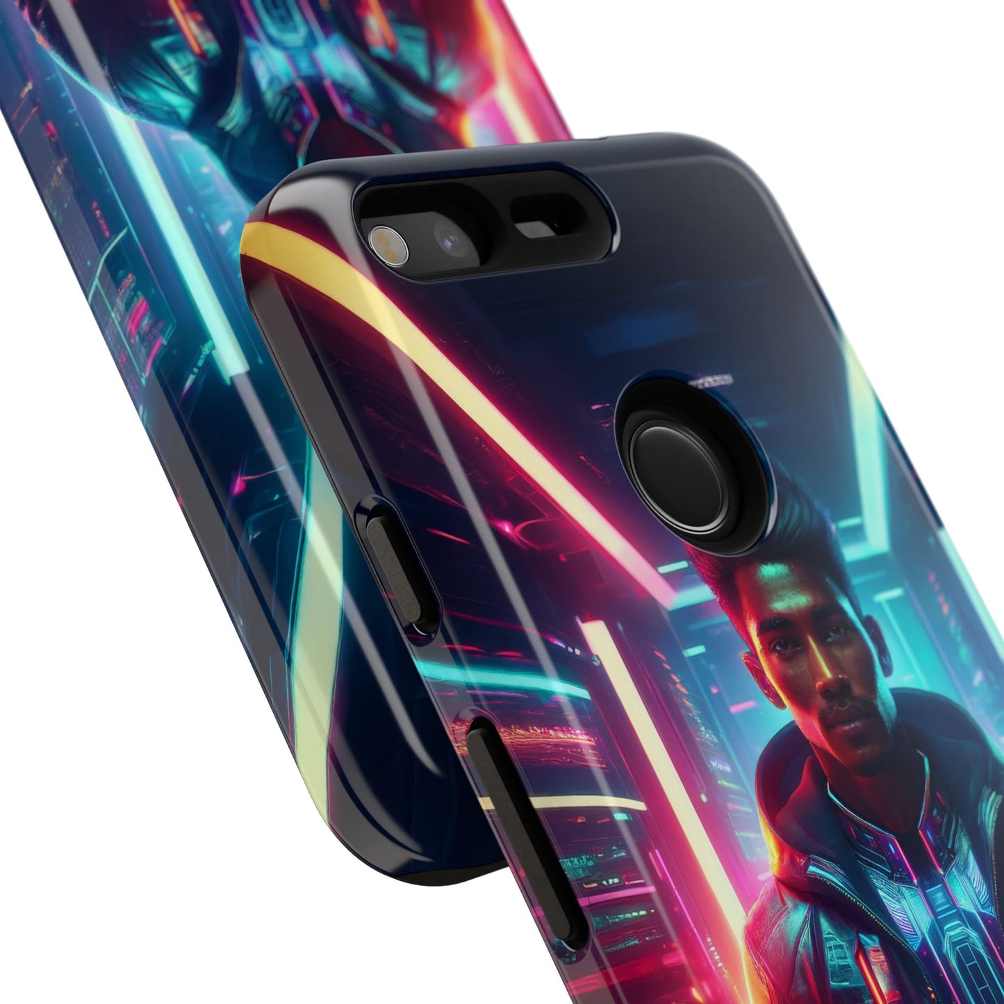 Futuristic Cyberpunk Male Cell Phone Case 001