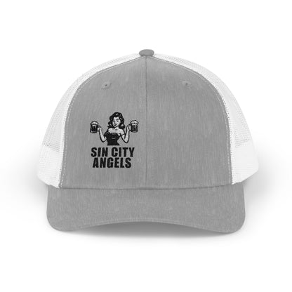 Sin City Angels Trucker Hat – Embroidered Vegas Girl Hat for Party Vibes