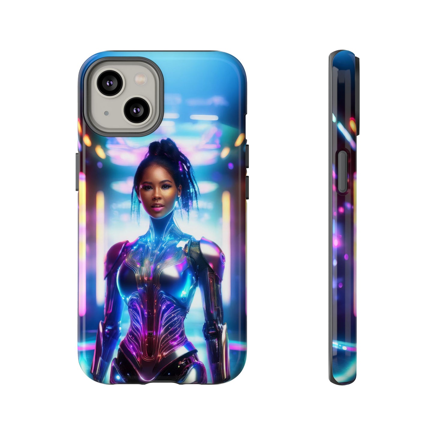 Futuristic Human Android Hybrid Cell Phone Case 009