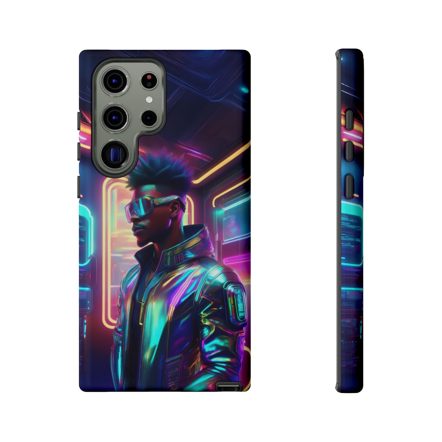 Futuristic Cyberpunk Male Cell Phone Case 004