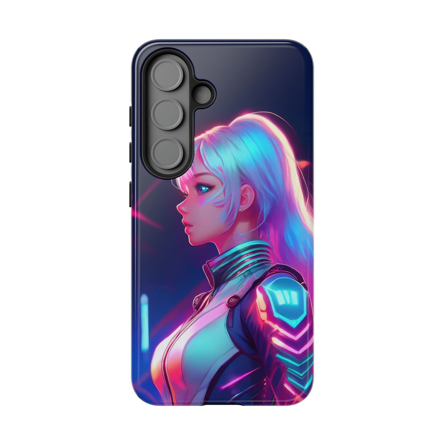 Futuristic Cyberpunk Female Cell Phone Case 009