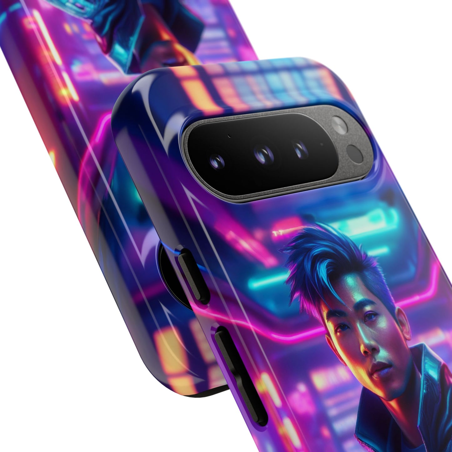 Futuristic Cyberpunk Male Cell Phone Case 012