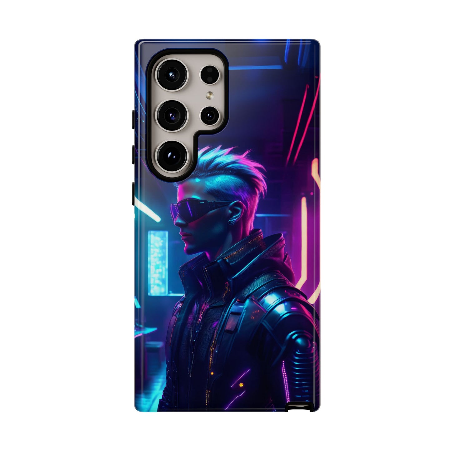 Futuristic Cyberpunk Male Cell Phone Case 002