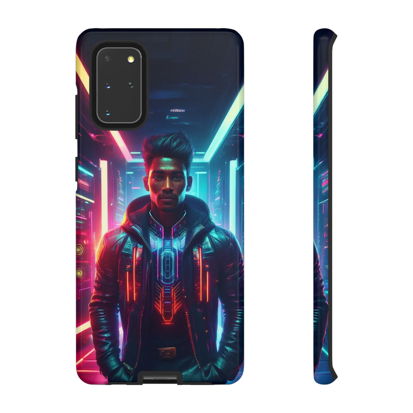 Futuristic Cyberpunk Male Cell Phone Case 001