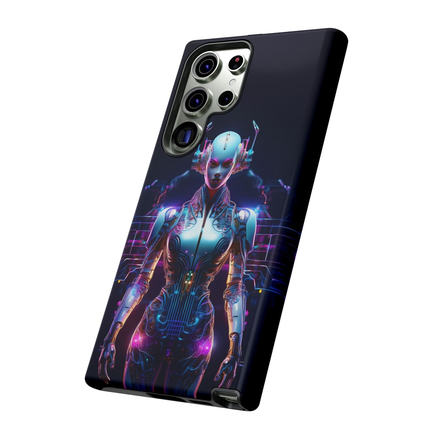 Futuristic Human Android Hybrid Cell Phone Case 001