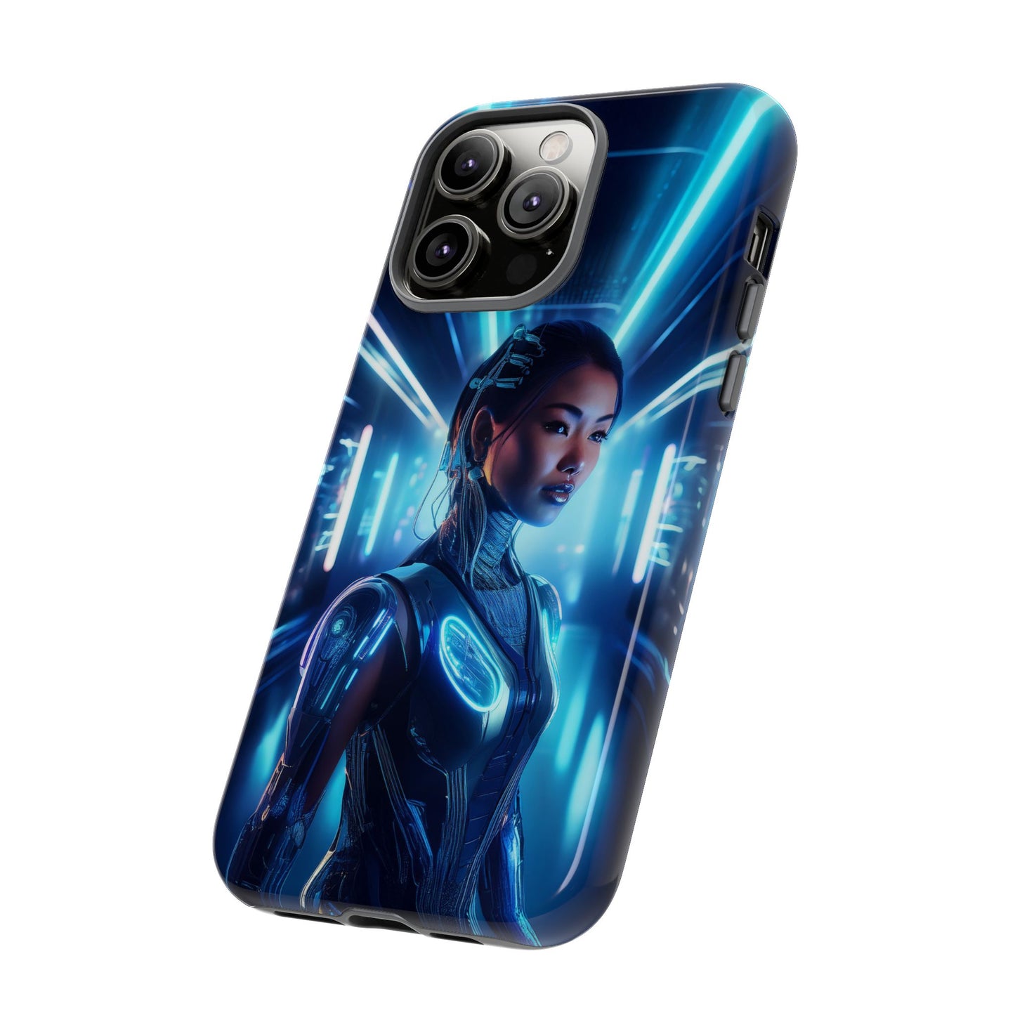 Futuristic Human Android Hybrid Cell Phone Case 004