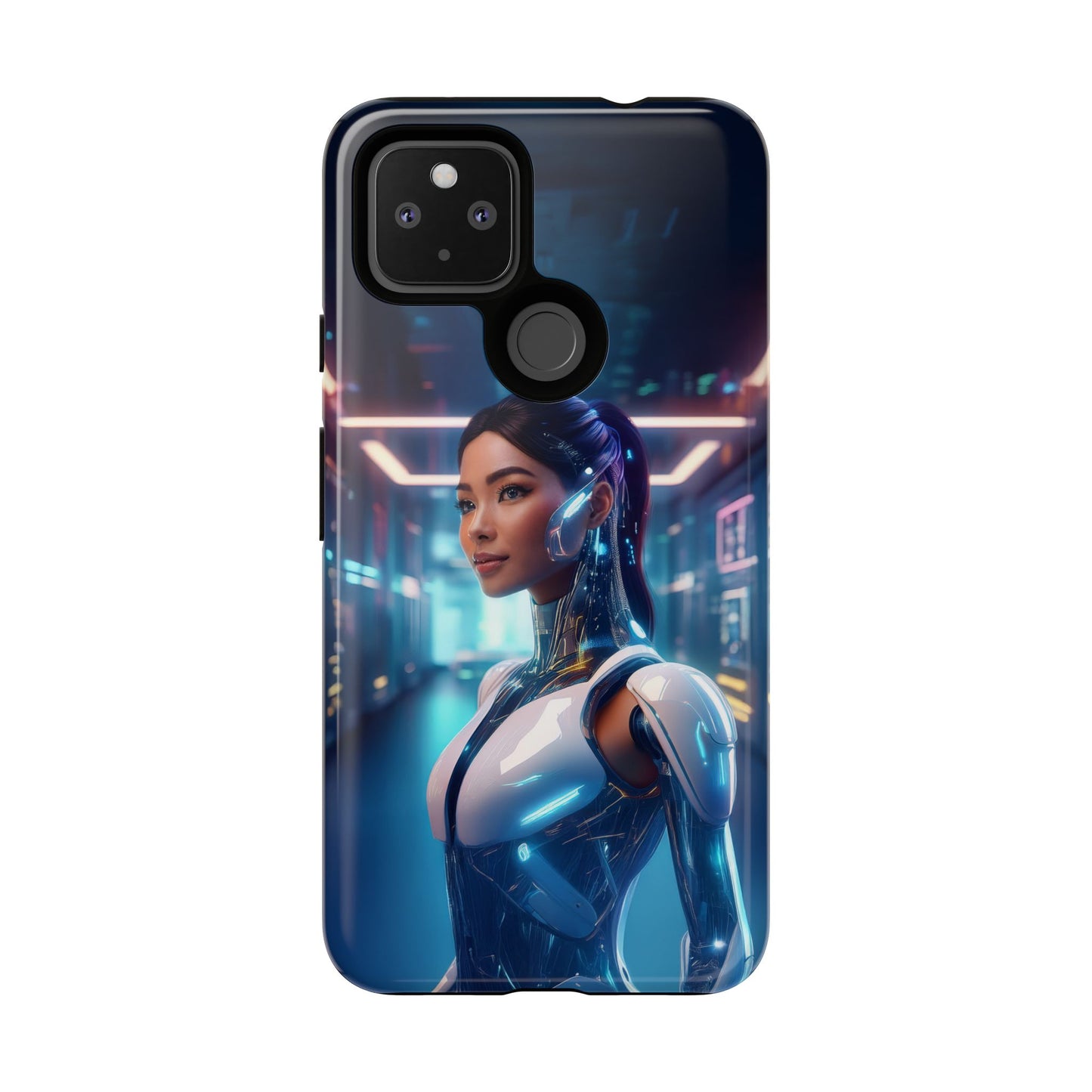 Futuristic Human Android Hybrid Cell Phone Case 005