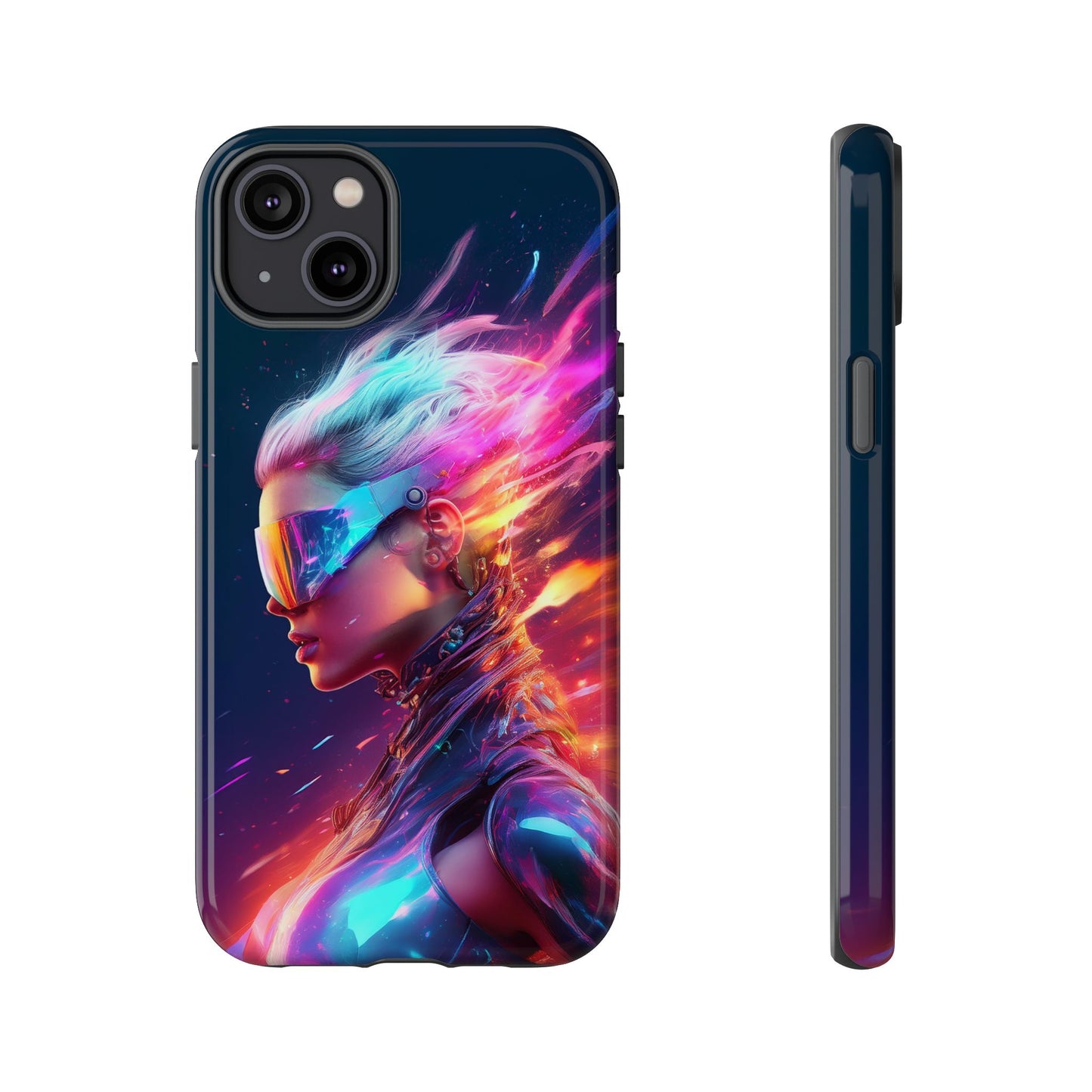 Futuristic Cyberpunk Female Cell Phone Case 025