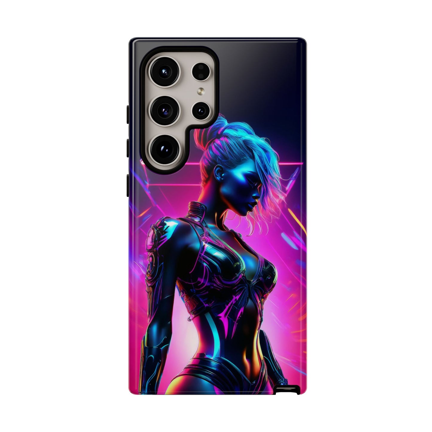 Futuristic Cyberpunk Female Cell Phone Case 017