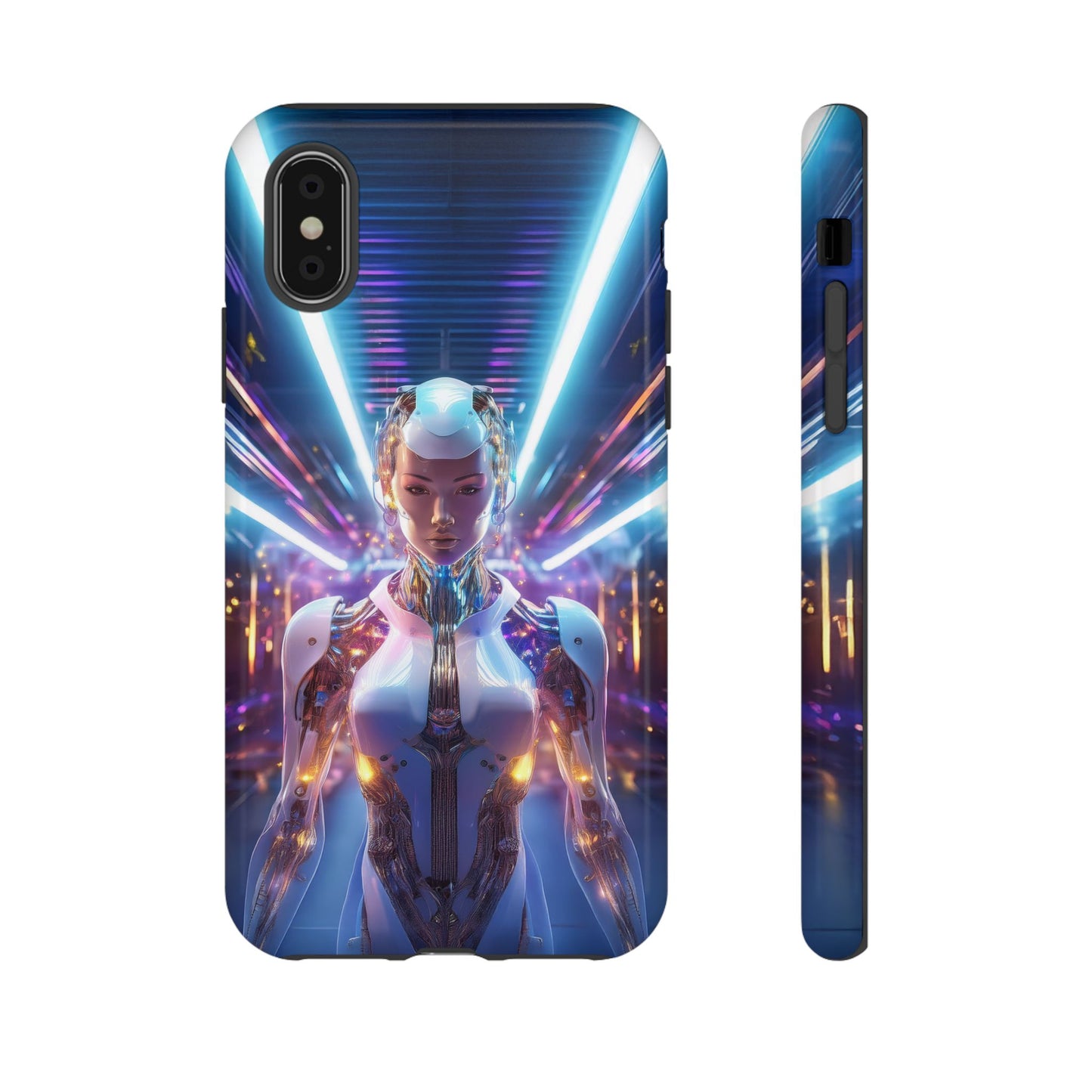 Futuristic Human Android Hybrid Cell Phone Case 007