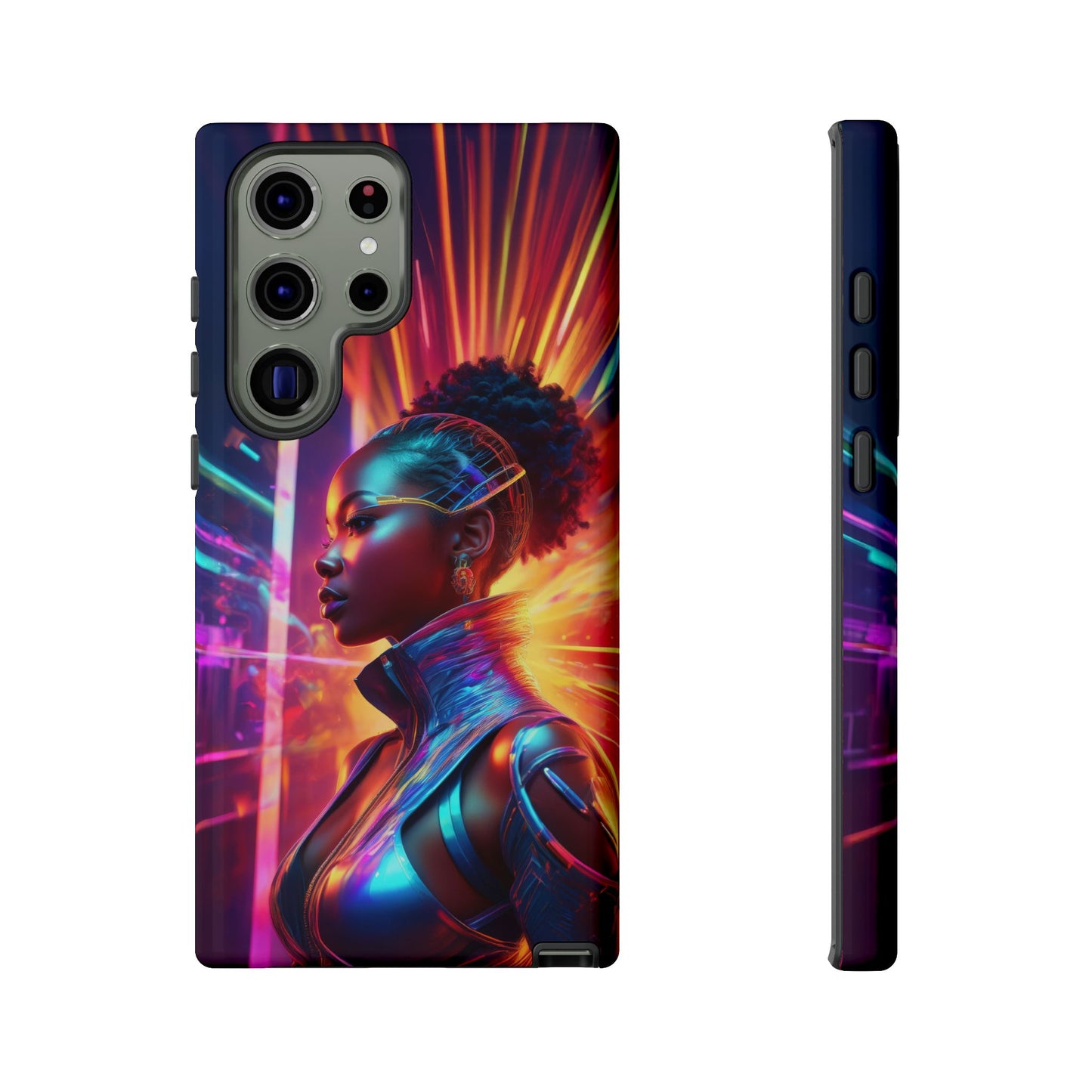 Futuristic Cyberpunk Female Cell Phone Case 001