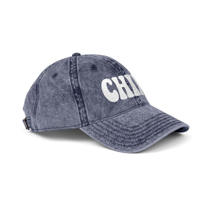Chill Vintage Hat – Embroidered Relaxed Script Hat for Easygoing Vibes and Everyday Cool
