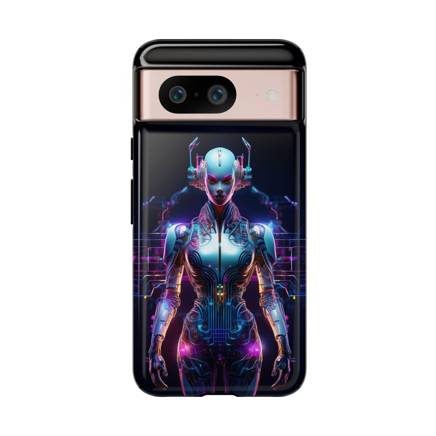 Futuristic Human Android Hybrid Cell Phone Case 001