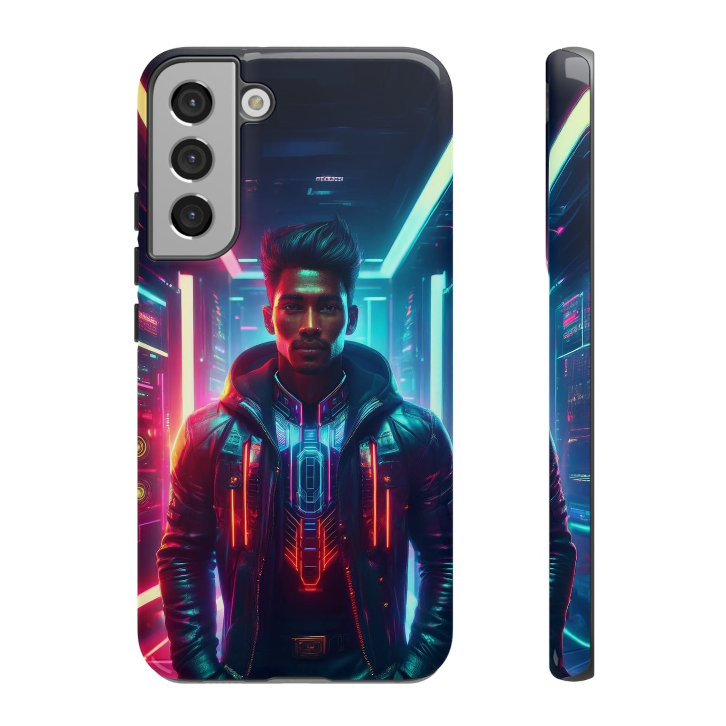 Futuristic Cyberpunk Male Cell Phone Case 001