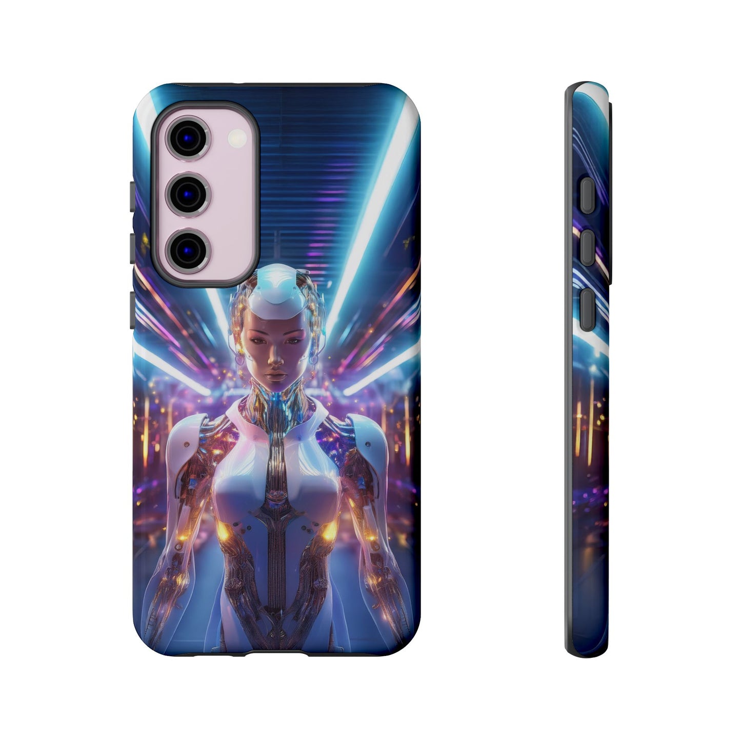 Futuristic Human Android Hybrid Cell Phone Case 007