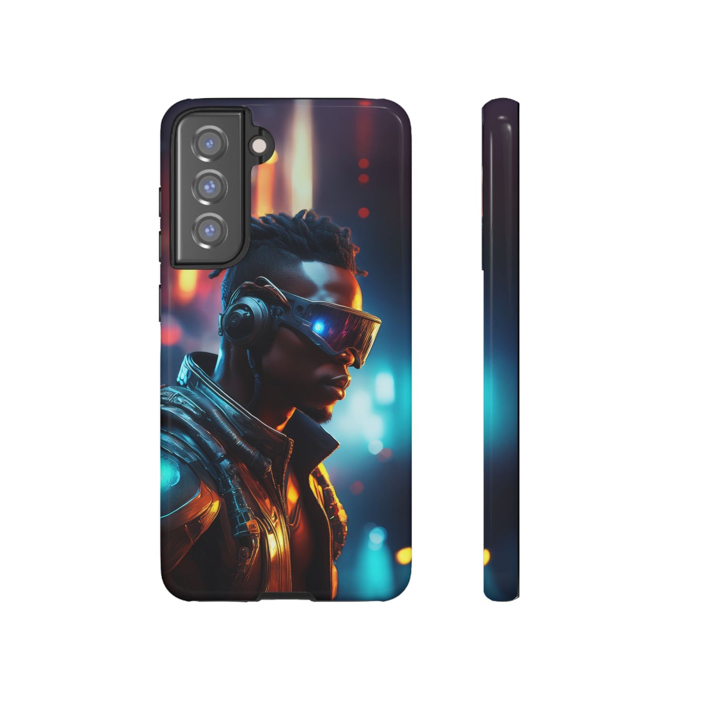 Futuristic Cyberpunk Male Cell Phone Case 016