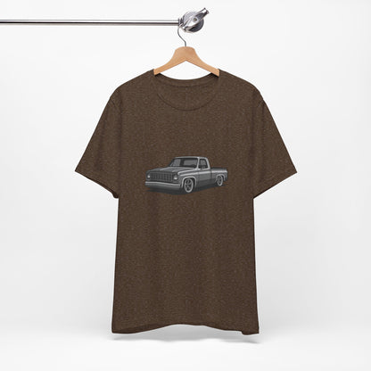 Classic Truck Graphic Tee Dark Theme – Vintage Pickup Vector Design for Car Enthusiasts