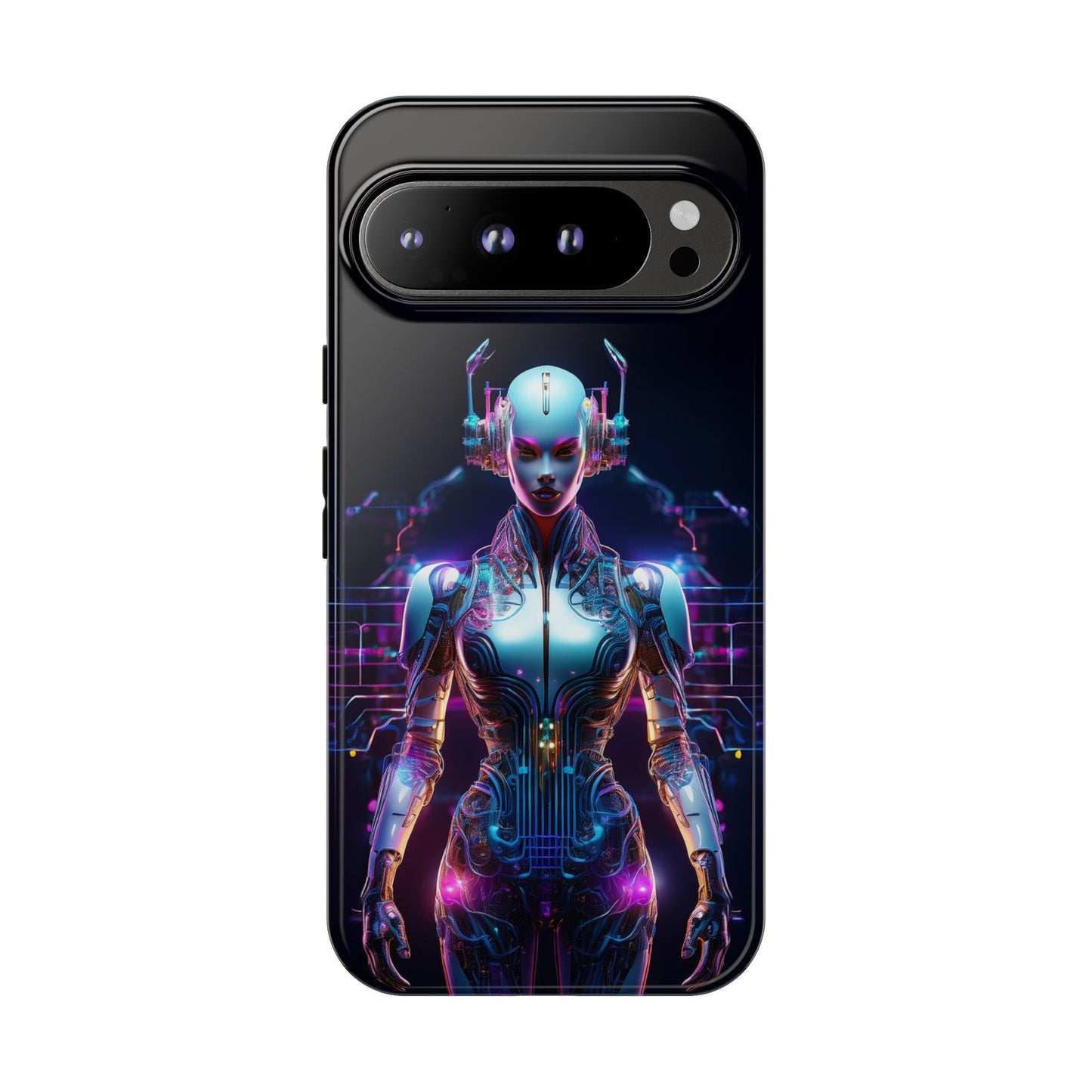 Futuristic Human Android Hybrid Cell Phone Case 001