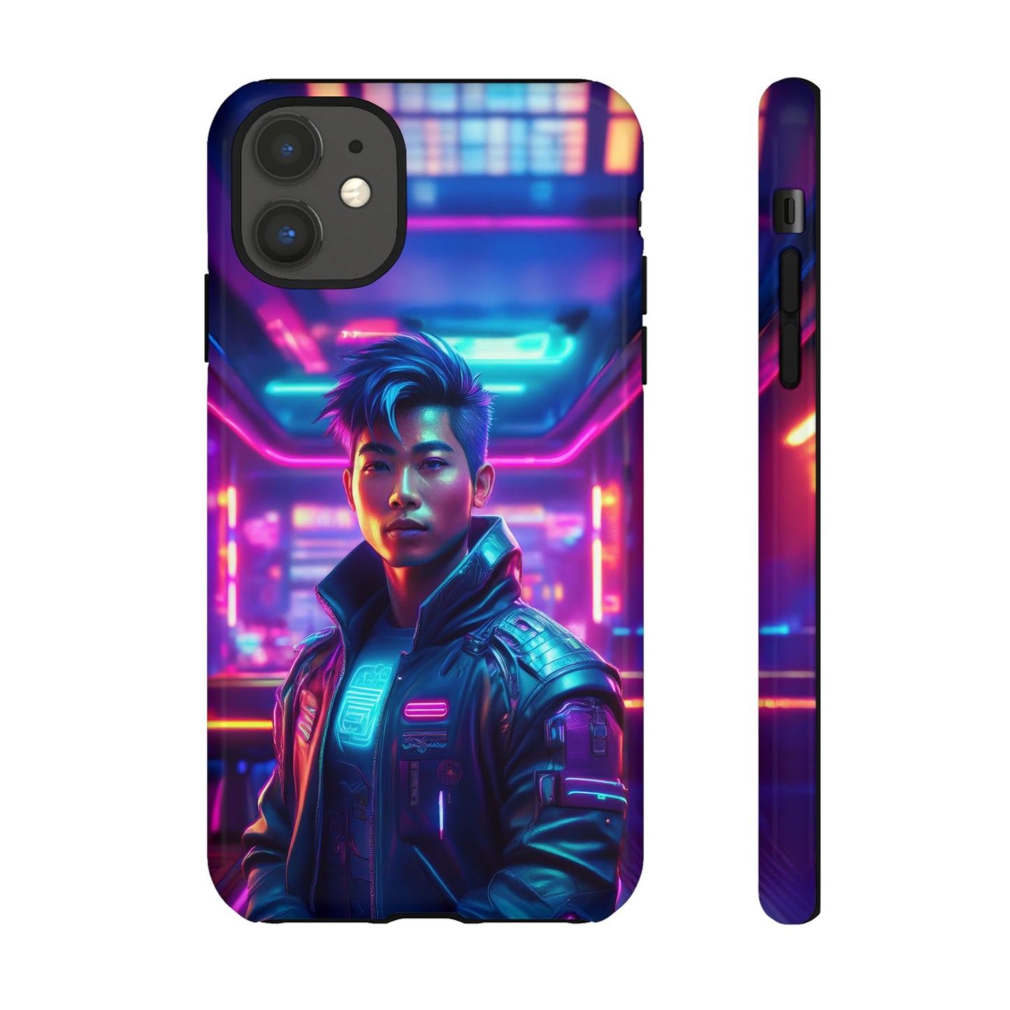 Futuristic Cyberpunk Male Cell Phone Case 012