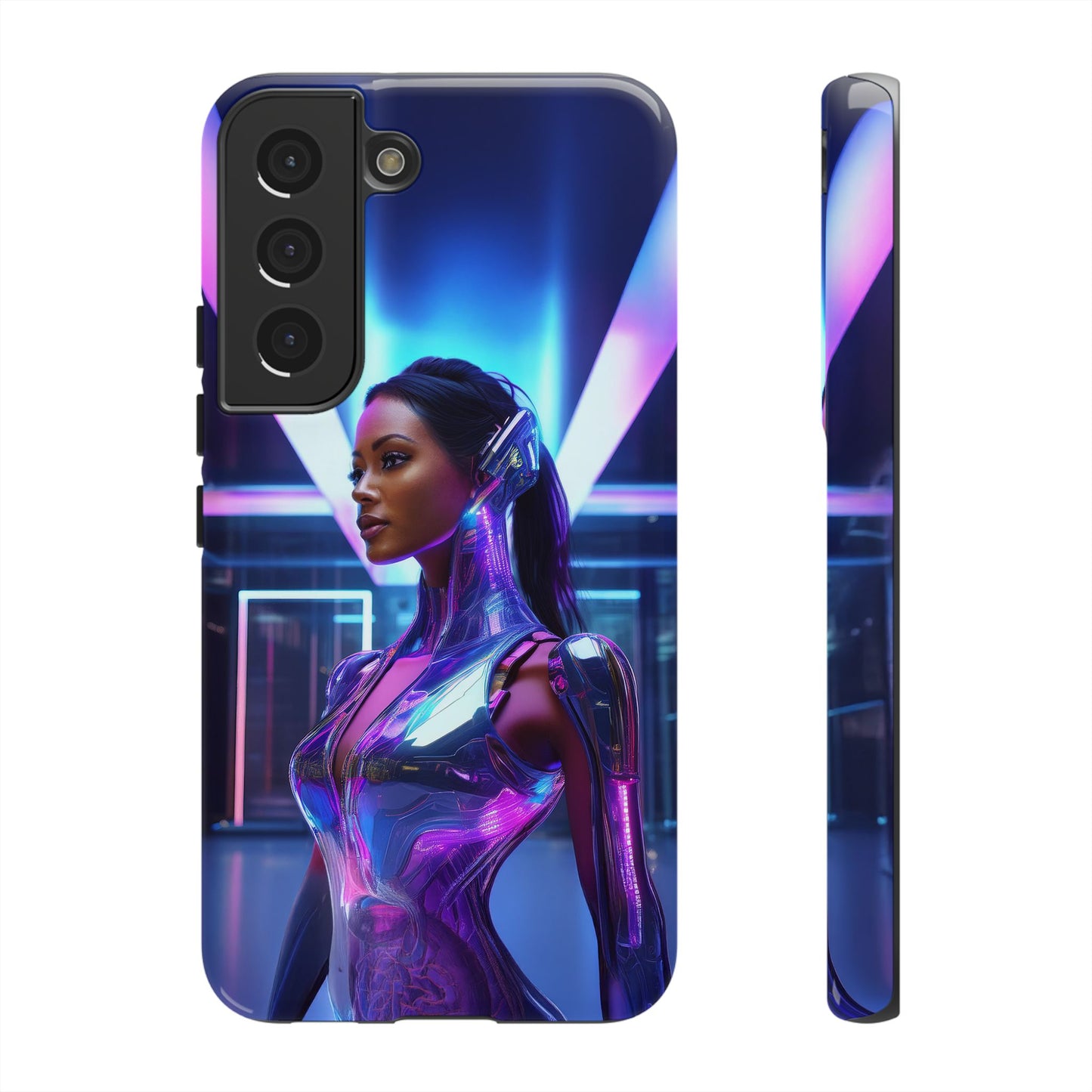 Futuristic Human Android Hybrid Cell Phone Case 017