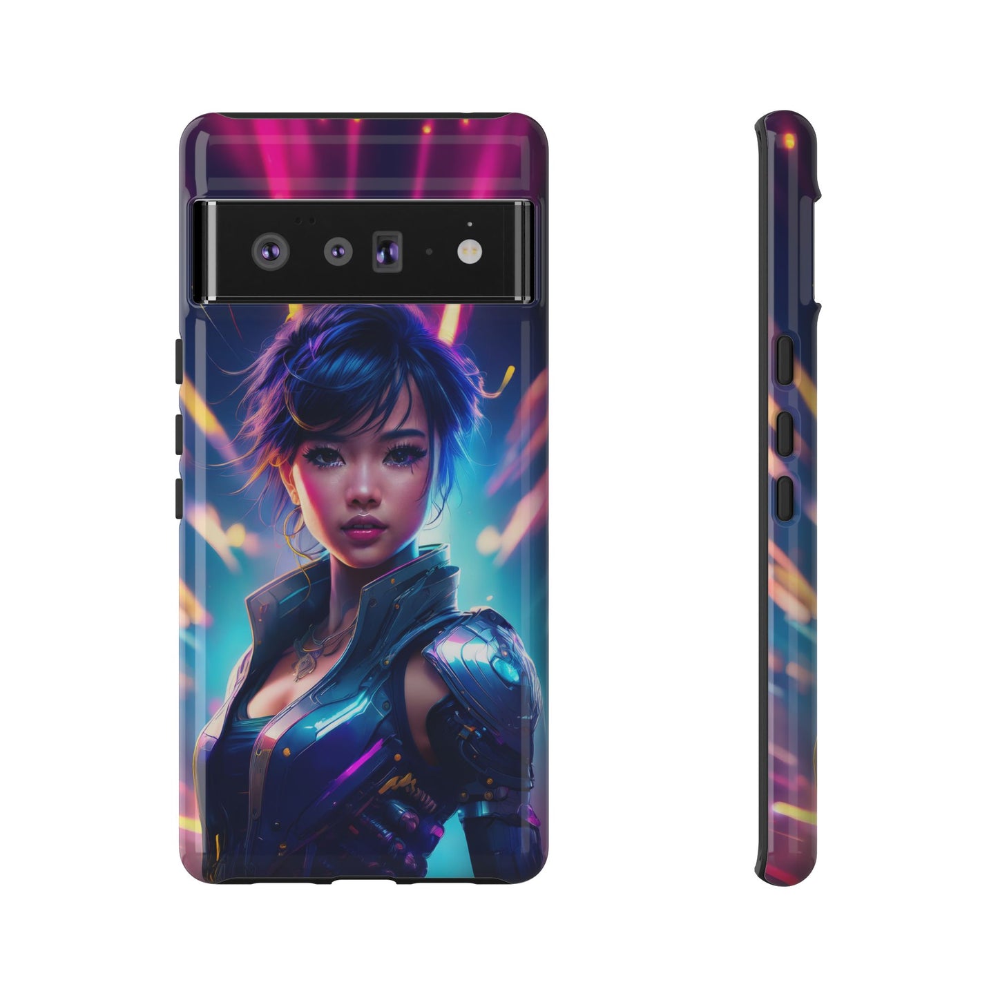 Futuristic Cyberpunk Female Cell Phone Case 024