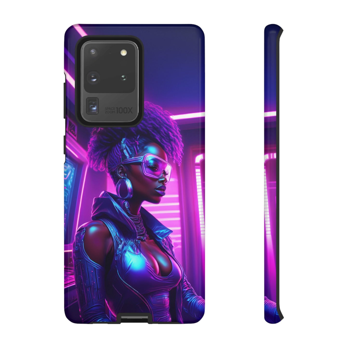 Futuristic Cyberpunk Female Cell Phone Case 004