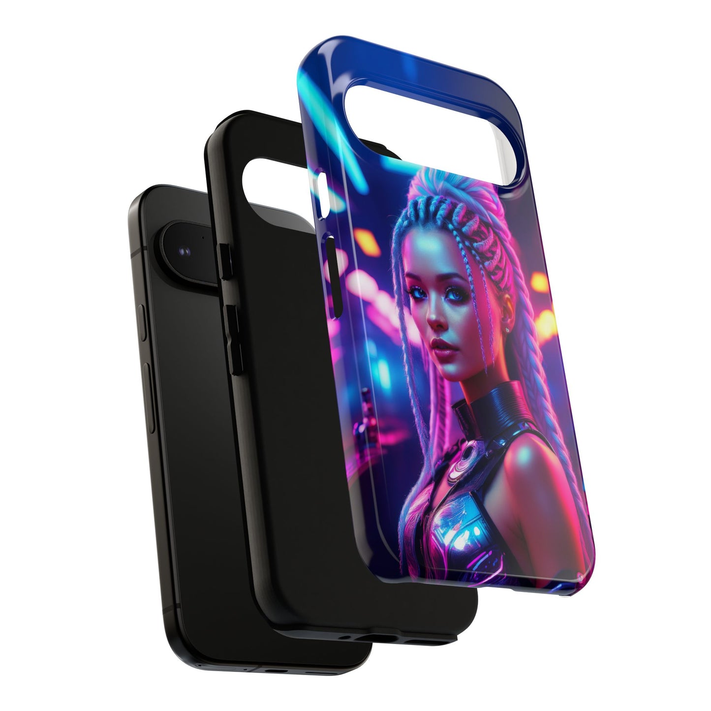 Futuristic Cyberpunk Female Cell Phone Case 007