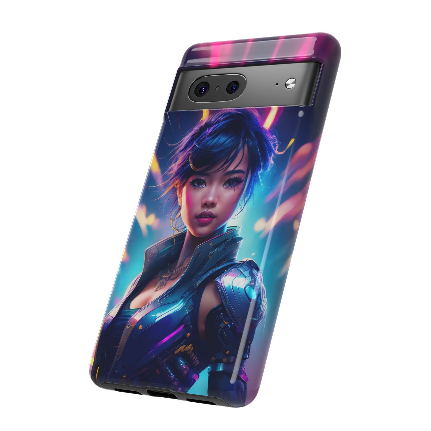 Futuristic Cyberpunk Female Cell Phone Case 024