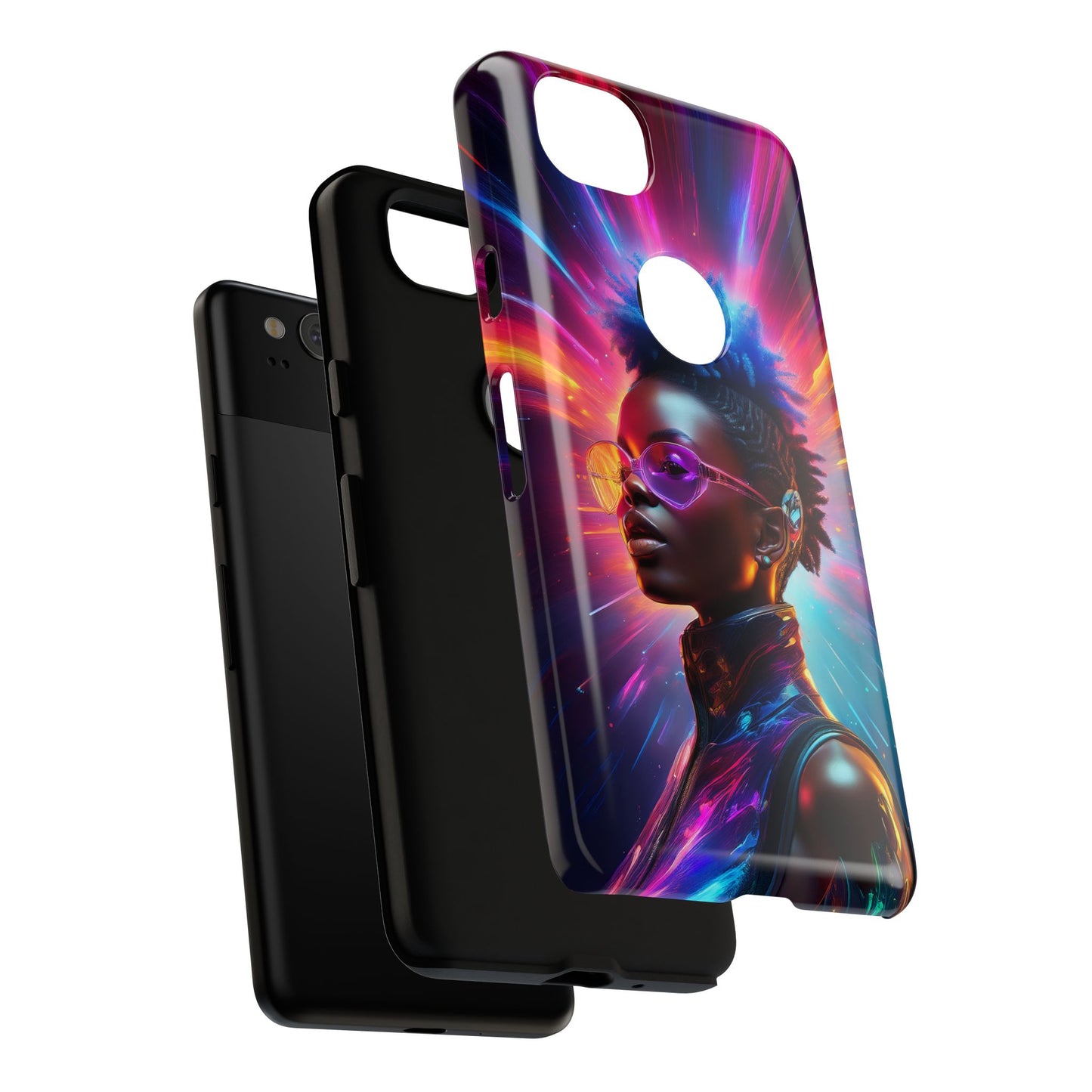 Futuristic Cyberpunk Female Cell Phone Case 026