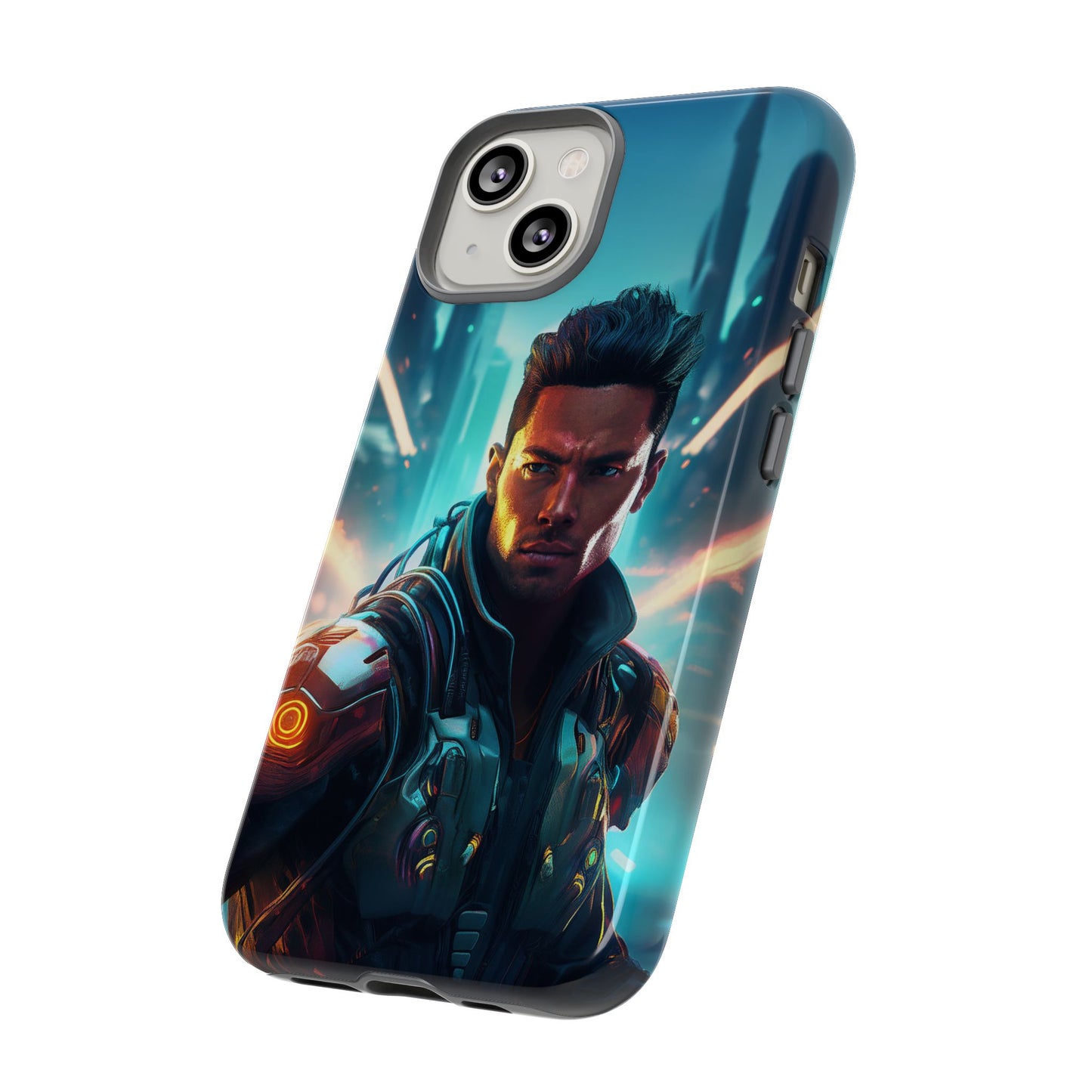 Futuristic Cyberpunk Male Cell Phone Case 015