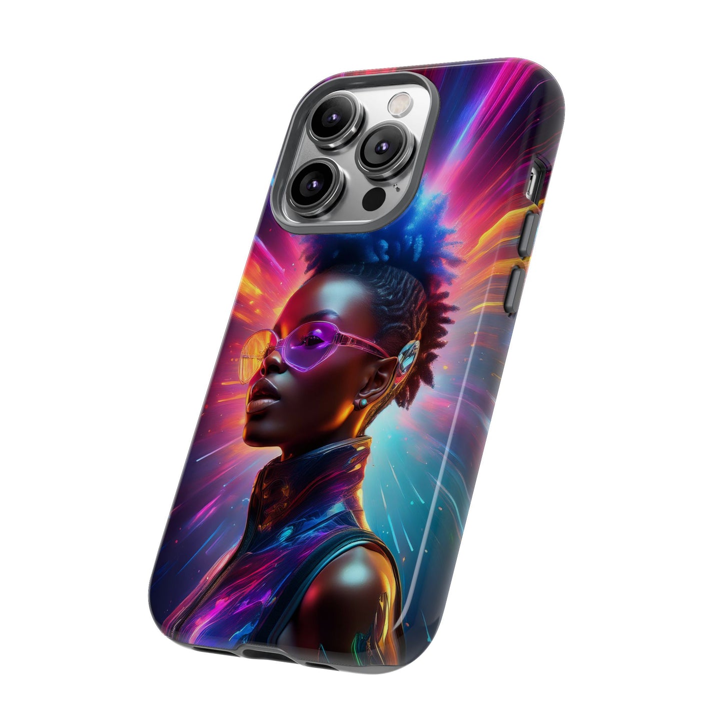 Futuristic Cyberpunk Female Cell Phone Case 026