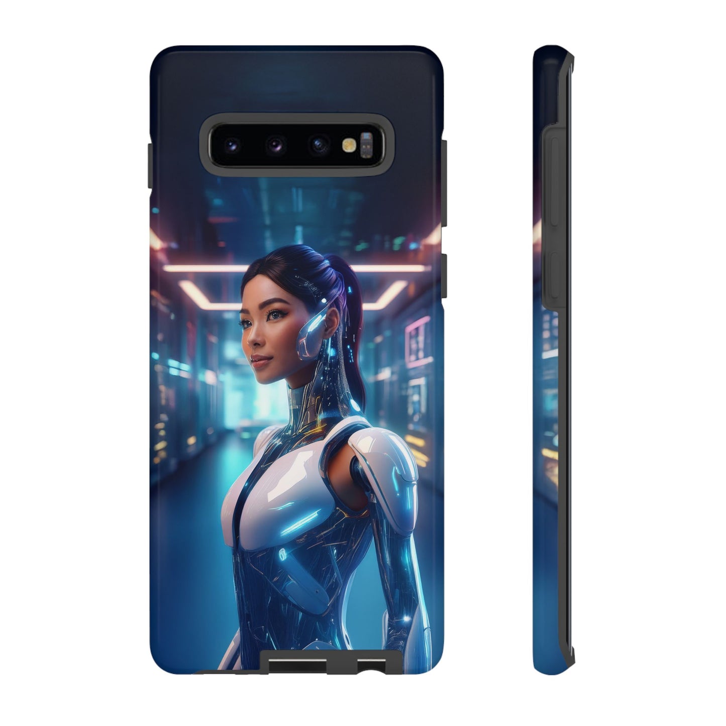 Futuristic Human Android Hybrid Cell Phone Case 005