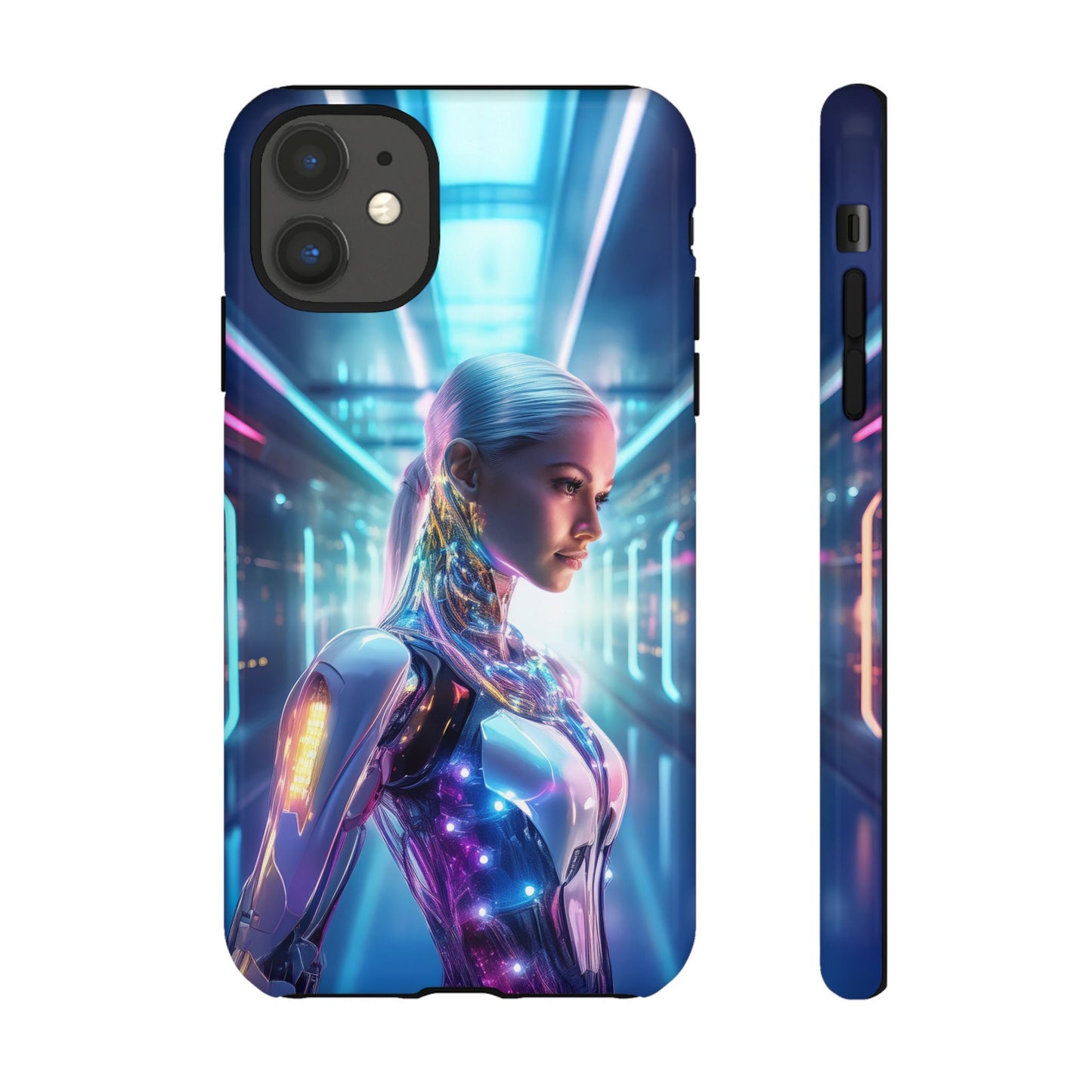 Futuristic Human Android Hybrid Cell Phone Case 015