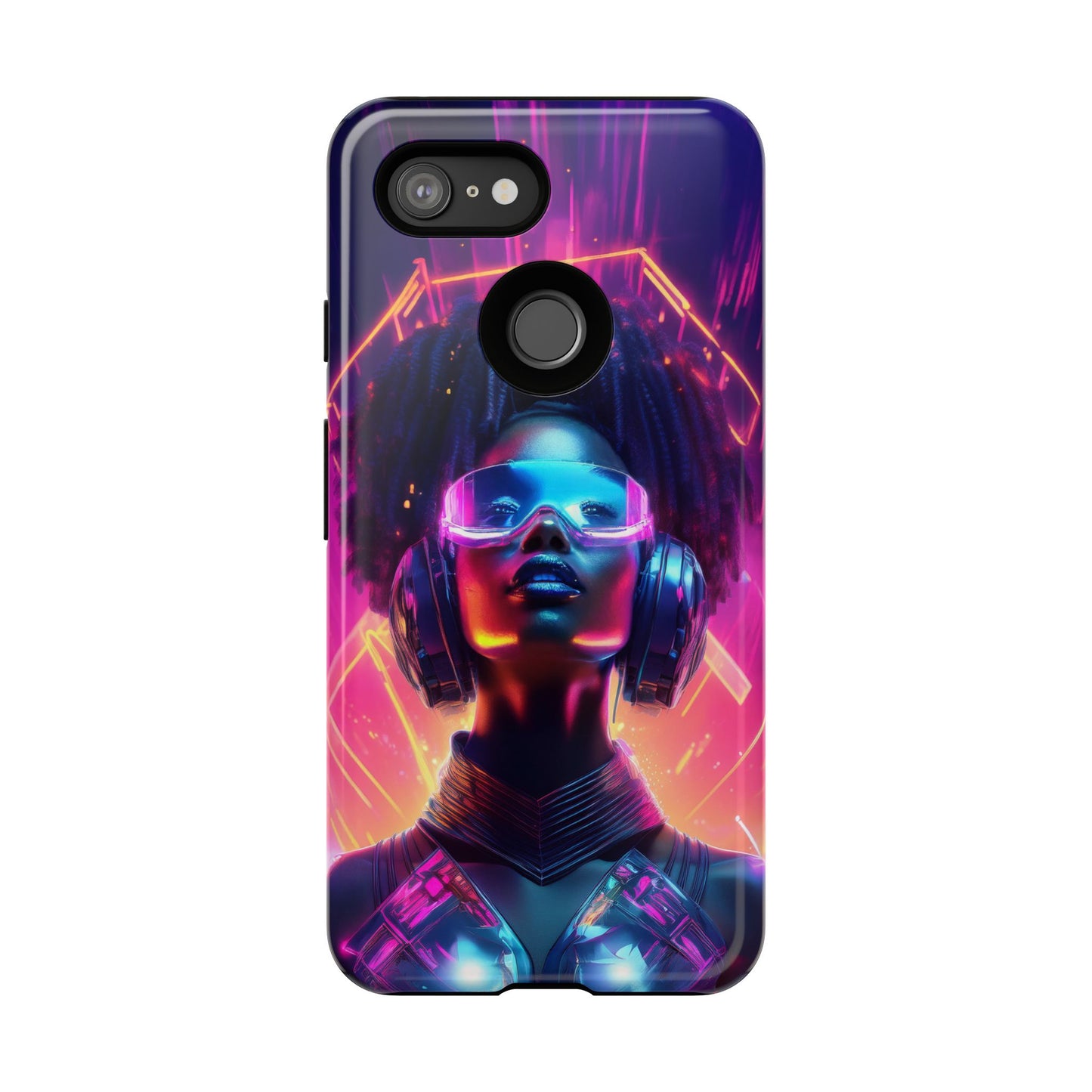 Futuristic Cyberpunk Female Cell Phone Case 030