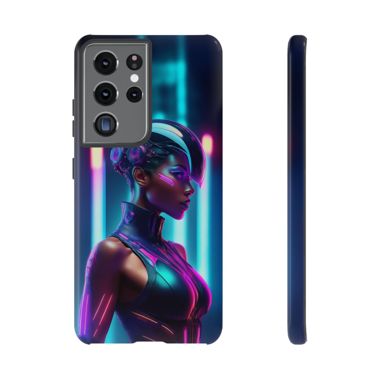 Futuristic Cyberpunk Female Cell Phone Case 021