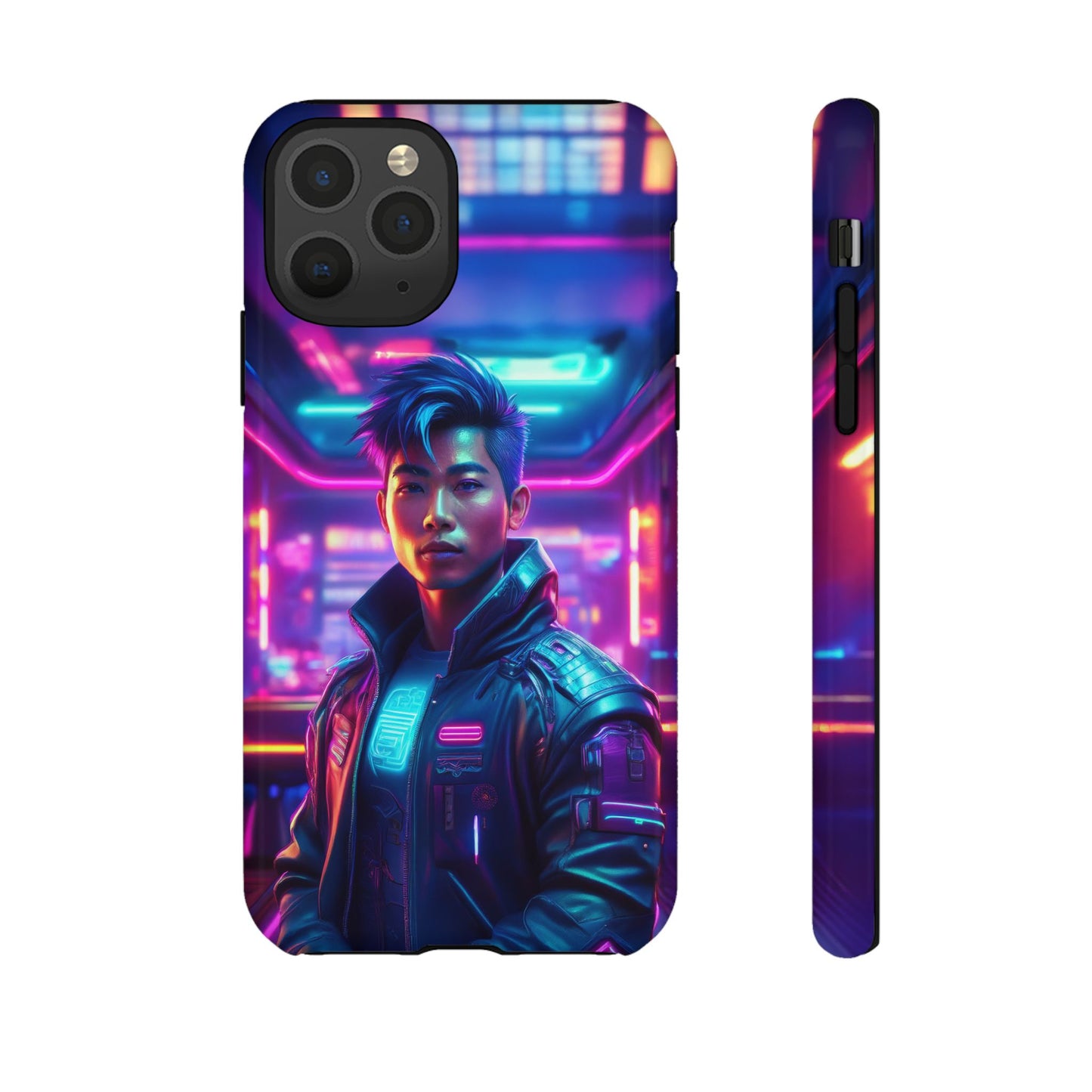 Futuristic Cyberpunk Male Cell Phone Case 012