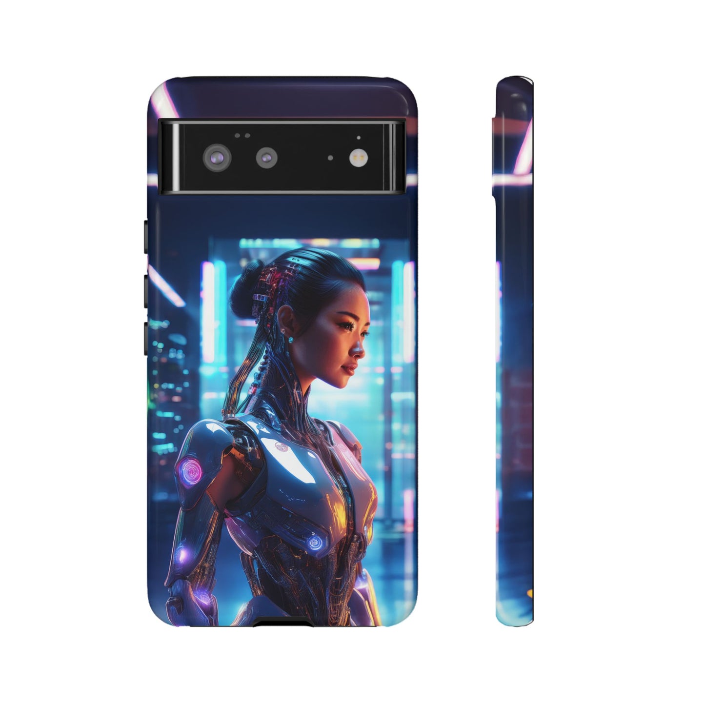 Futuristic Human Android Hybrid Cell Phone Case 013