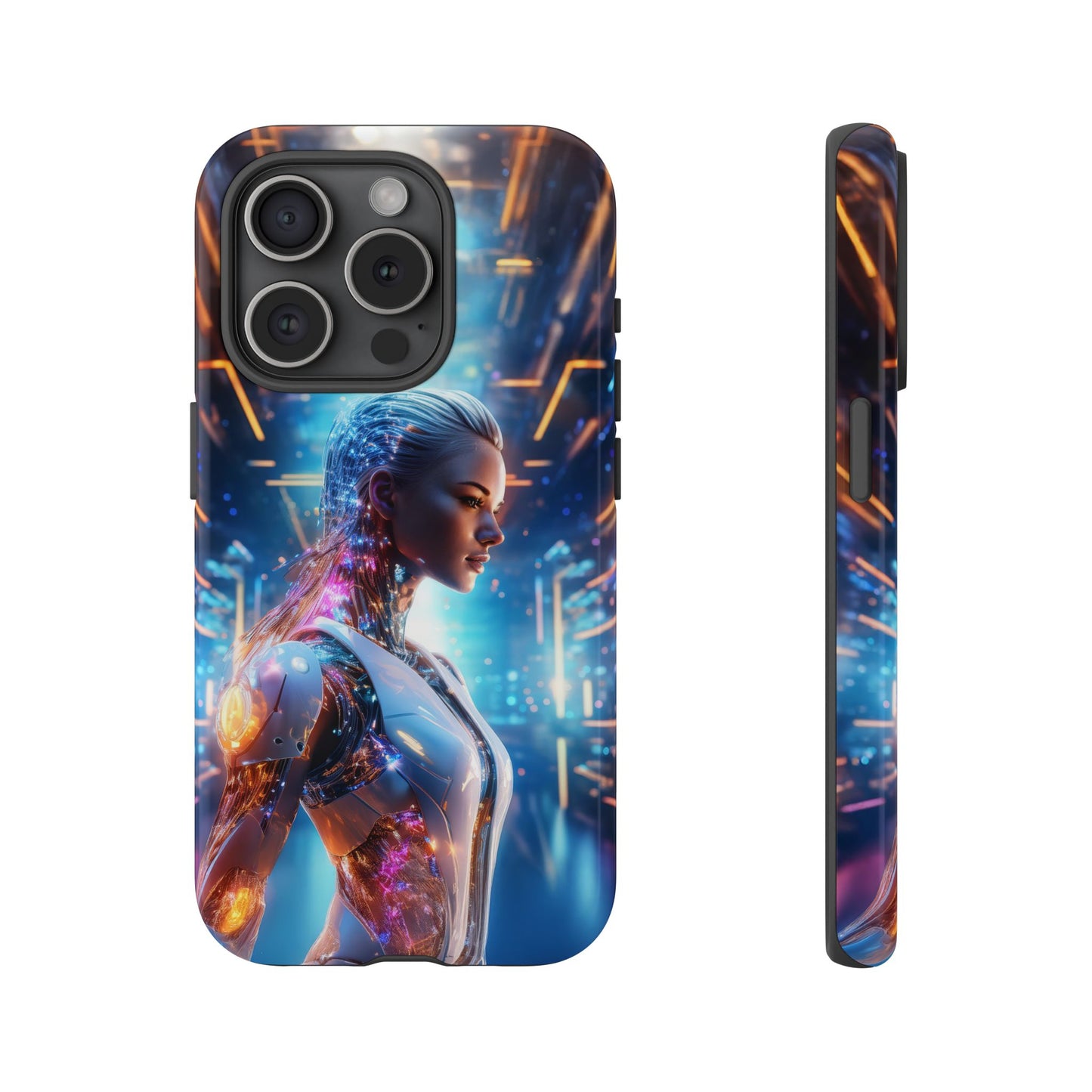 Futuristic Human Android Hybrid Cell Phone Case 008