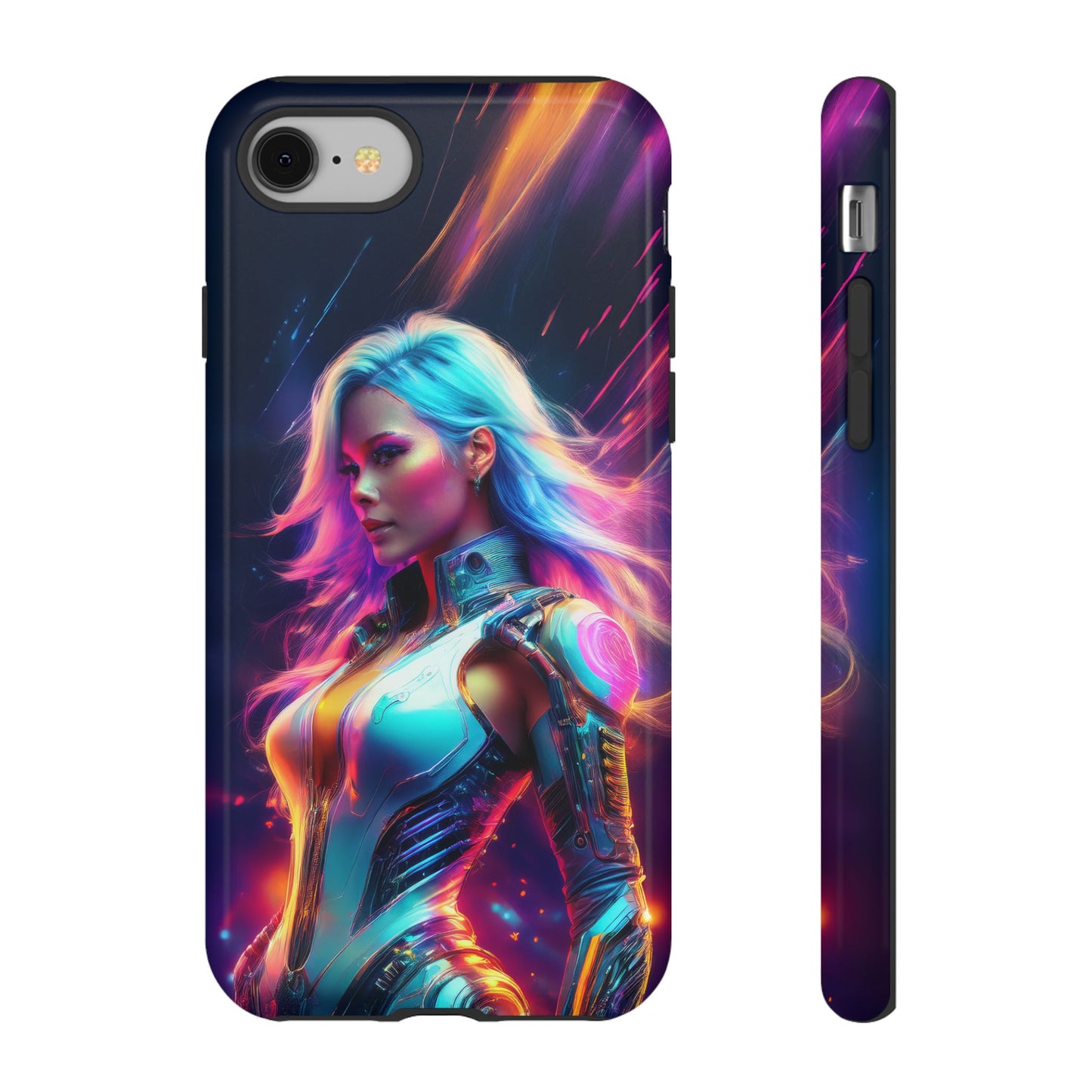 Futuristic Cyberpunk Female Cell Phone Case 012