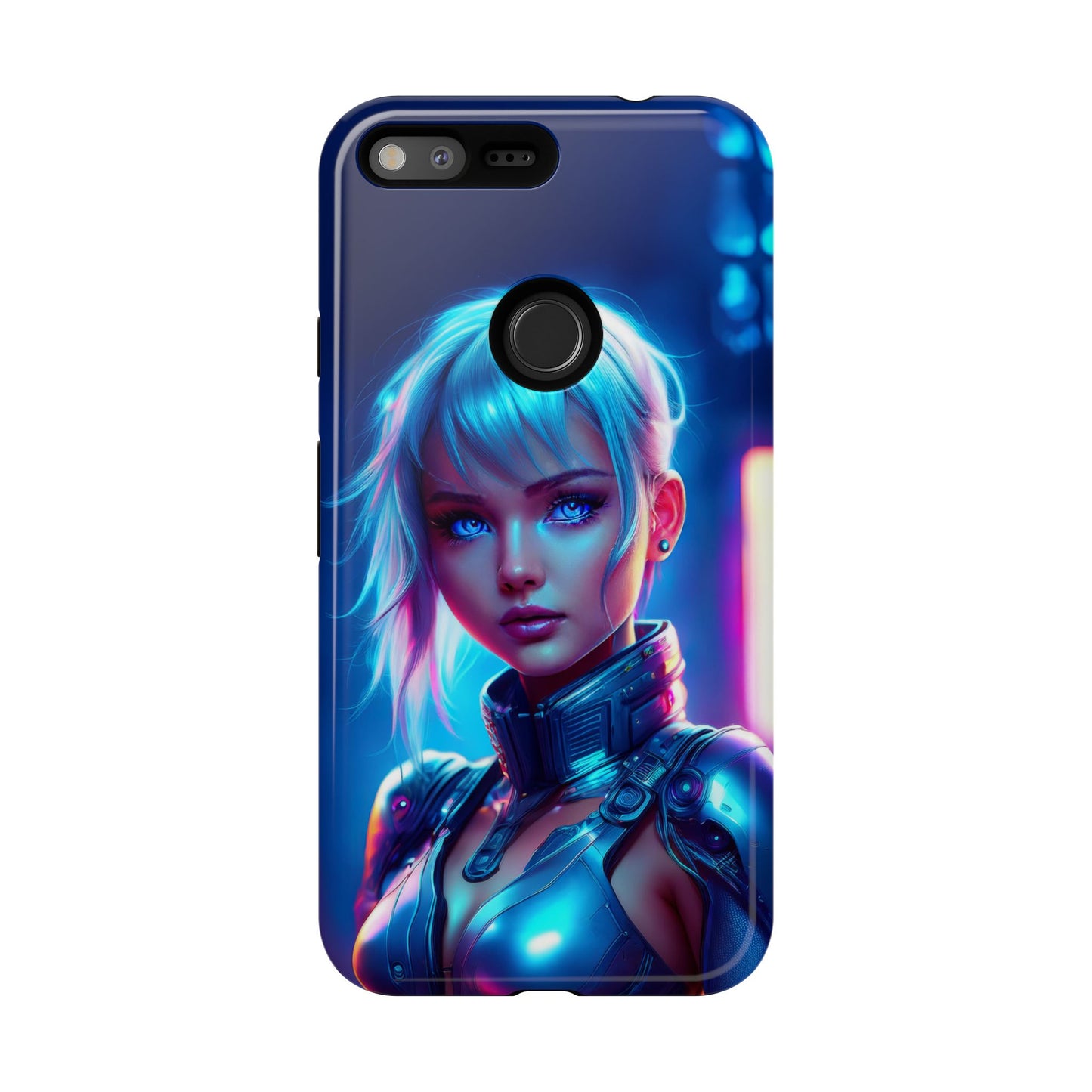 Futuristic Cyberpunk Female Cell Phone Case 013