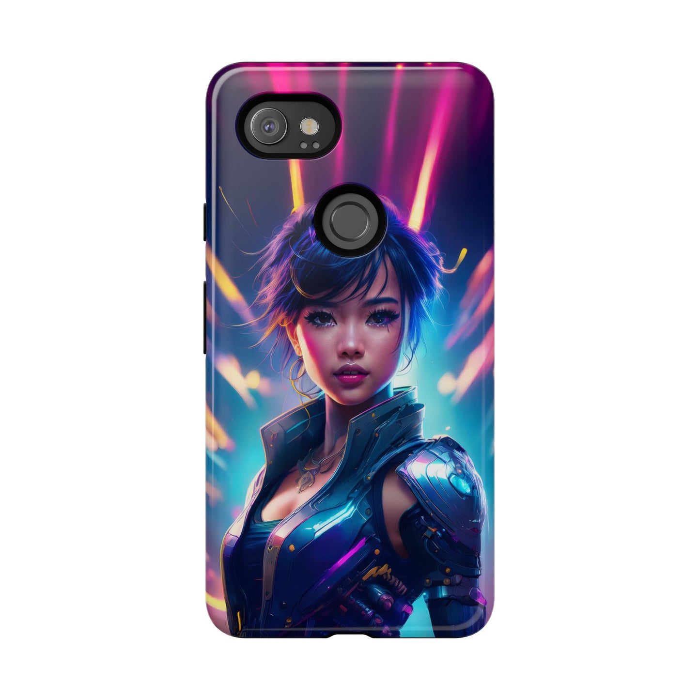 Futuristic Cyberpunk Female Cell Phone Case 024