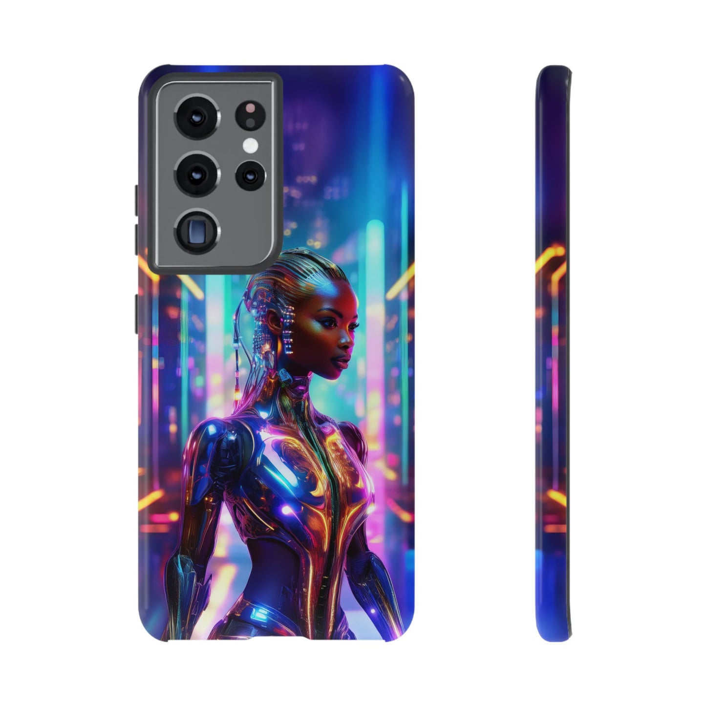 Futuristic Human Android Hybrid Cell Phone Case 018