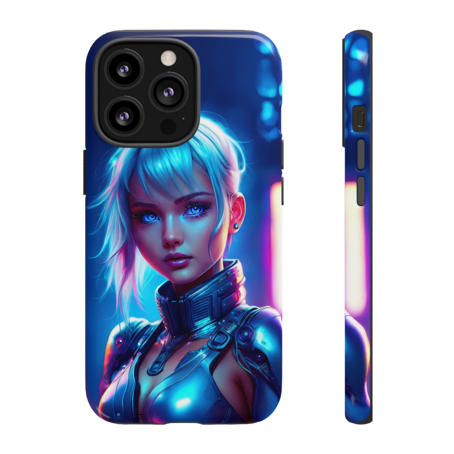 Futuristic Cyberpunk Female Cell Phone Case 013