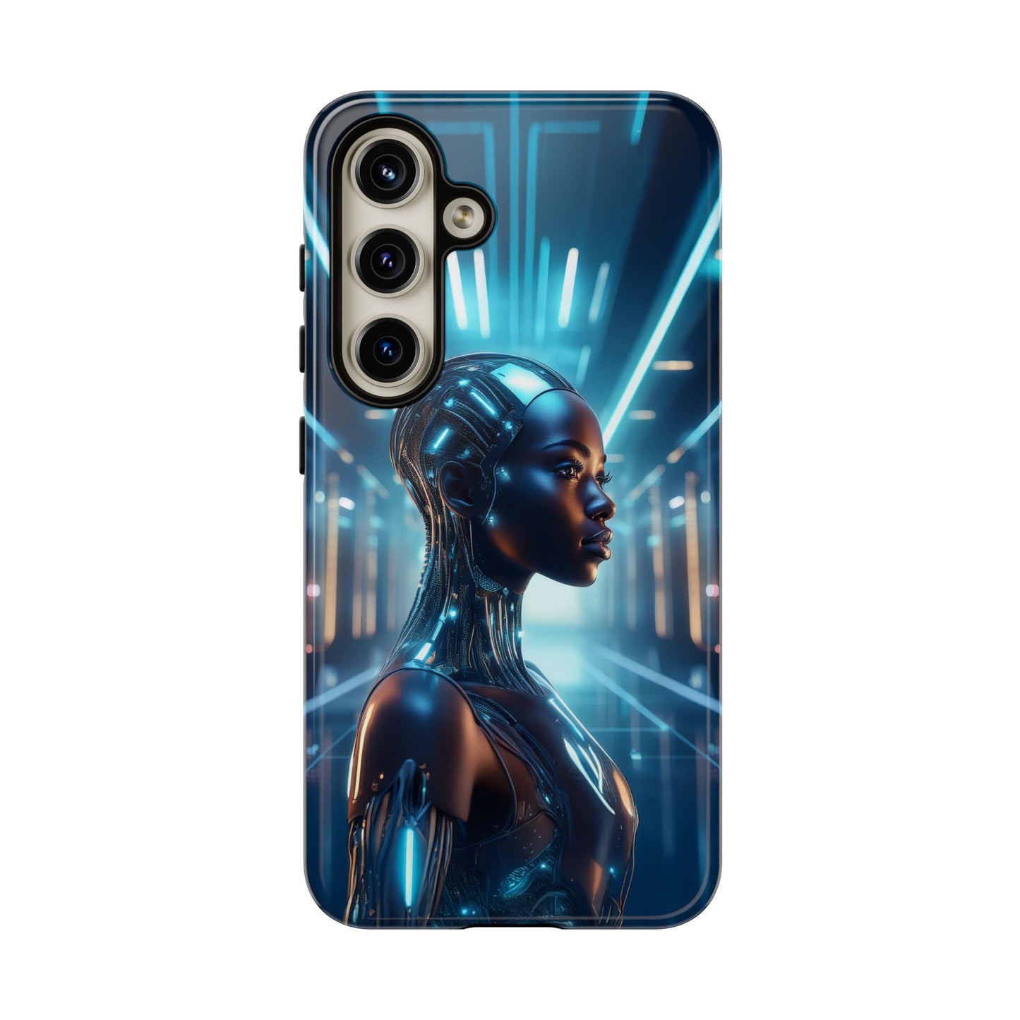 Futuristic Human Android Hybrid Cell Phone Case 003