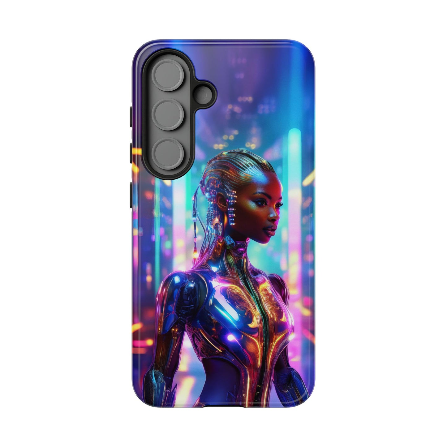 Futuristic Human Android Hybrid Cell Phone Case 018