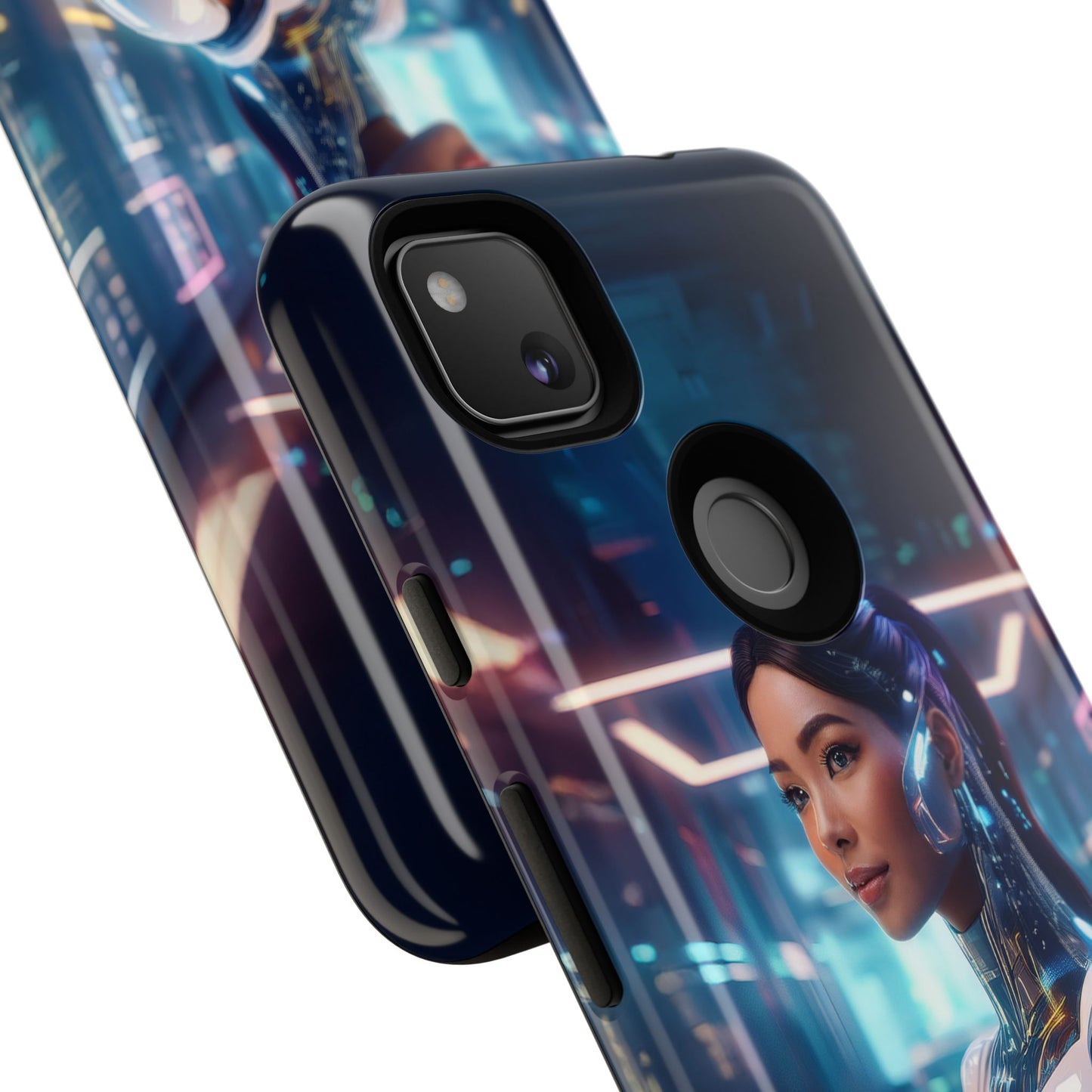 Futuristic Human Android Hybrid Cell Phone Case 005