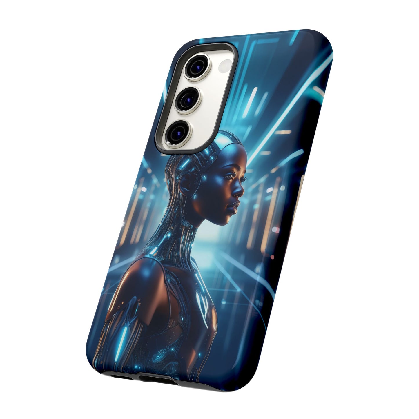 Futuristic Human Android Hybrid Cell Phone Case 003