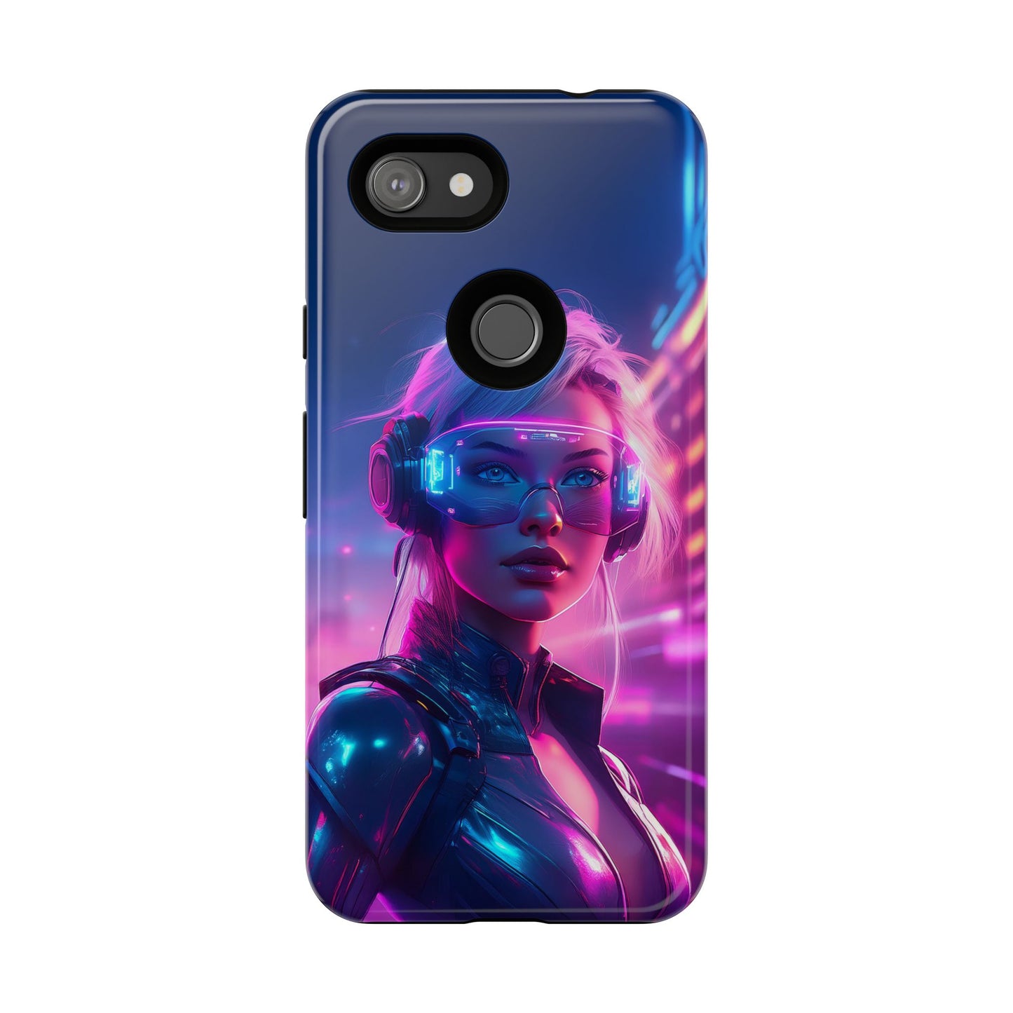 Futuristic Cyberpunk Female Cell Phone Case 029