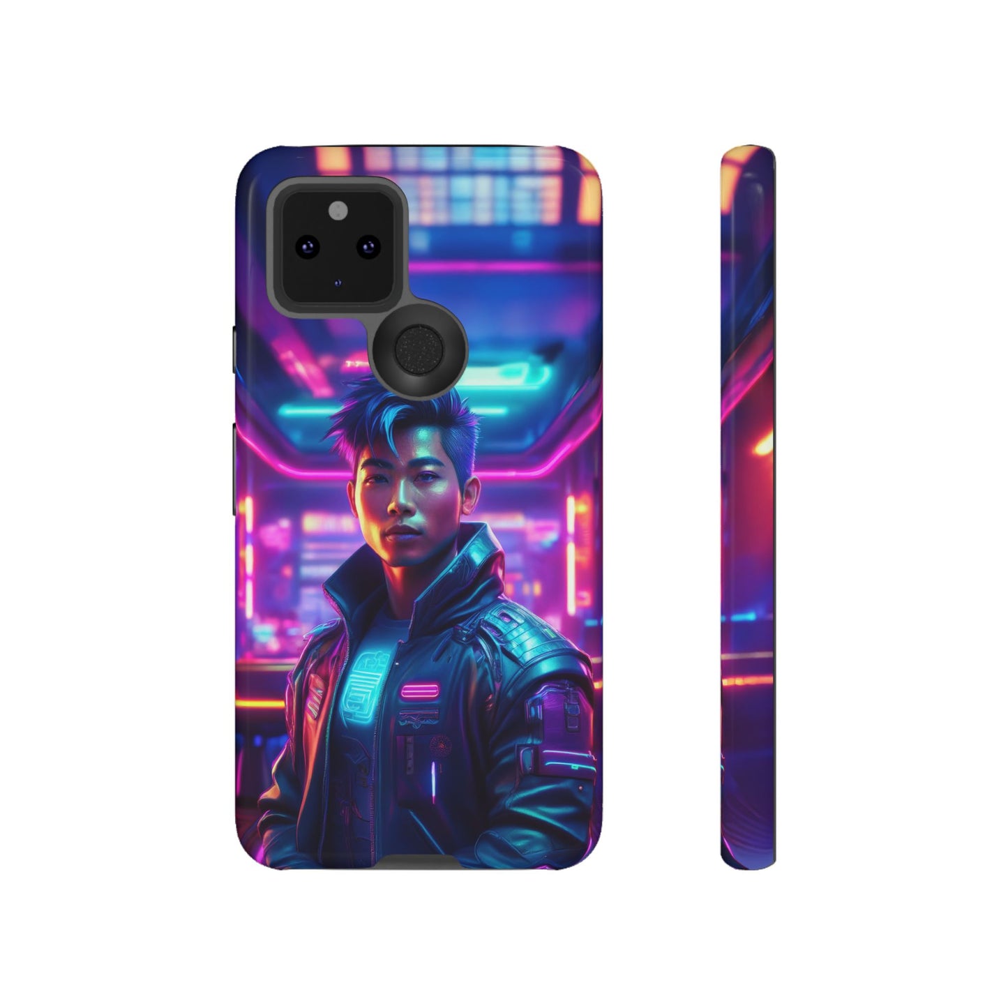 Futuristic Cyberpunk Male Cell Phone Case 012