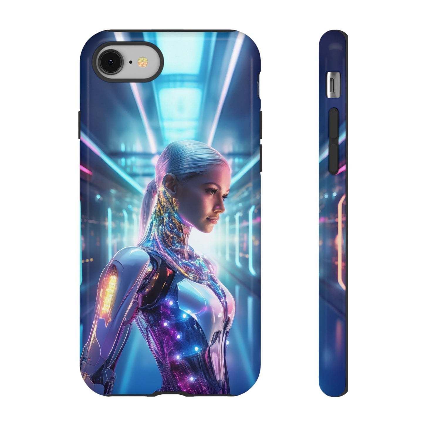 Futuristic Human Android Hybrid Cell Phone Case 015